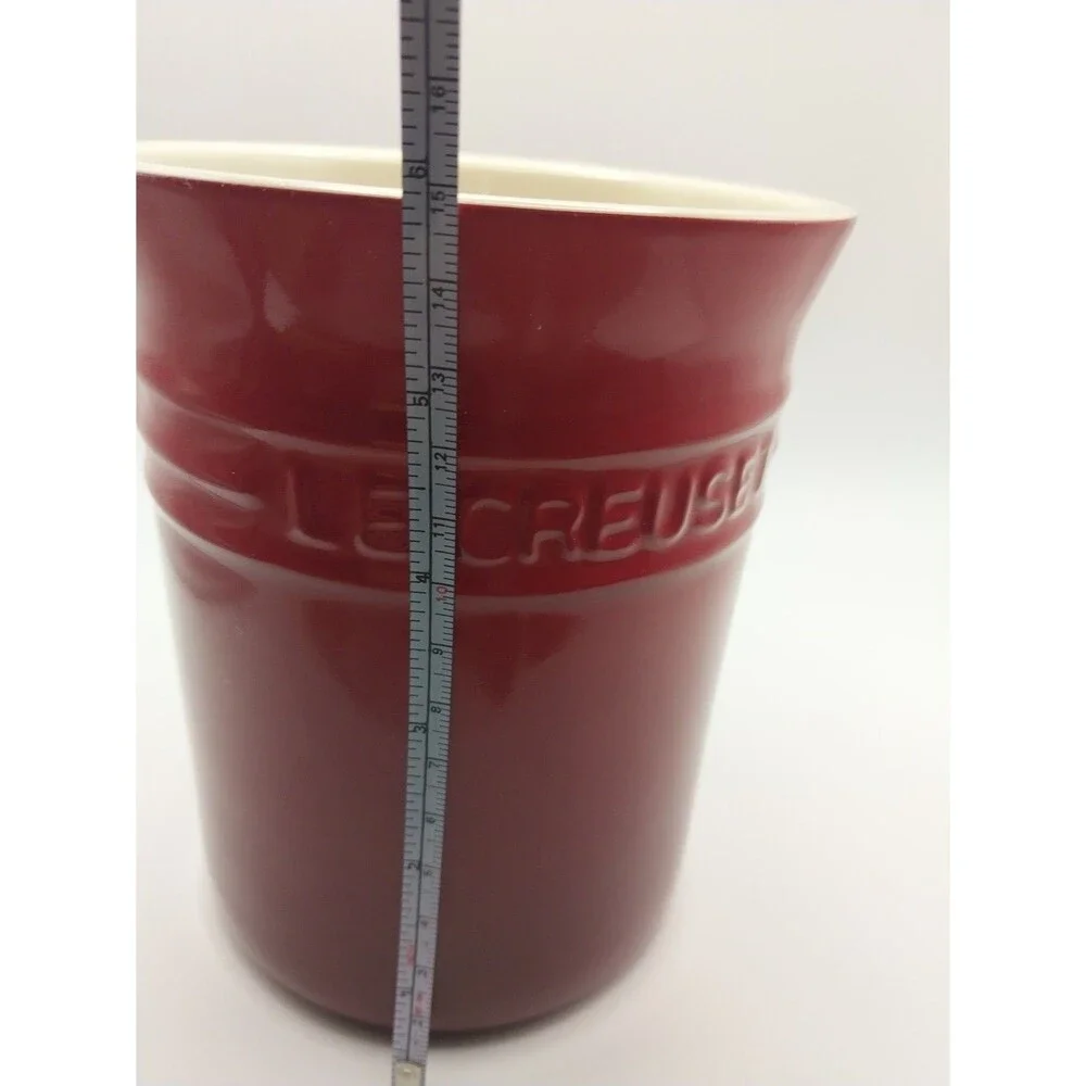 Le Creuset 1L Utensil Crock – Cerise Red Ombré Stoneware Retired